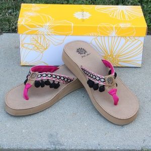 Yellow Box Karra Pompom Sandal